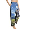 thumbnail image 2 of Daiia Blue Sky Dog Women's Sleep Pant with Pockets and Drawstring,Pajama Pants-Medium, 2 of 9