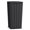 black, variant on Outdoor Trashcan – All-Weather Resin Garbage Can for Patio, Backyard & Garden (Black, 16.14×16.54×35.43 in)