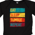 thumbnail image 4 of Inktastic Tumbling Gift Eat Sleep Tumble Repeat Boys or Girls Long Sleeve Baby Bodysuit, 4 of 5
