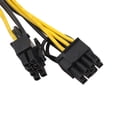 thumbnail image 2 of Methold 10/20/30 Uds 6 pines a Dual 8 pines PSU Cable de alimentación Cable de alimentación parche conector divisor de Cable tarjeta de vídeo para PC Juegos de teclado y mouse para computadora, 2 of 8