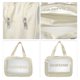 thumbnail image 3 of 1 Pc Bolsa de Maquillaje Grande y Conveniente para Mujeres para Vacaciones, Camping y Viajes de Negocios Beige-L, 3 of 4