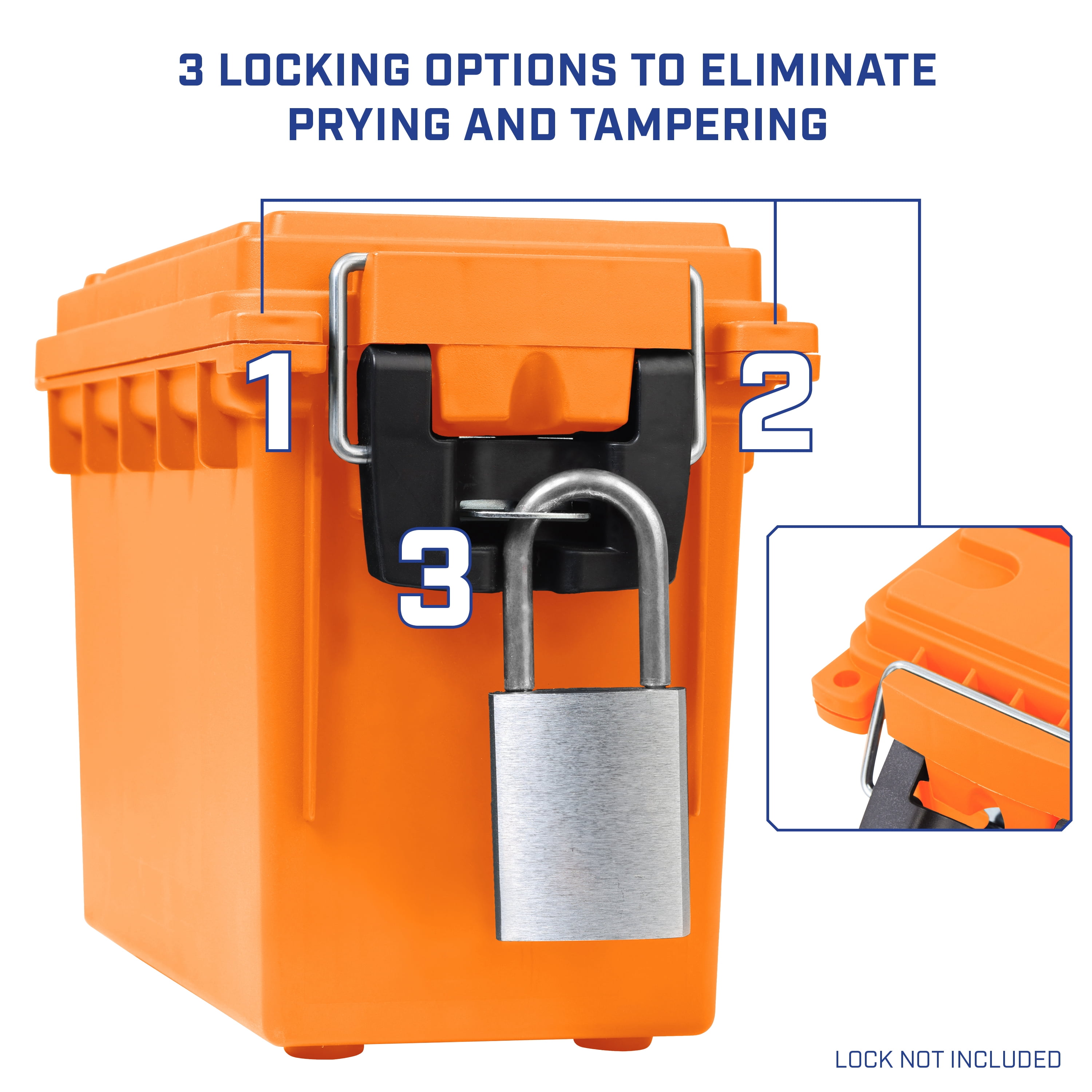 Sheffield Ammo & Utility Storage Box, Orange