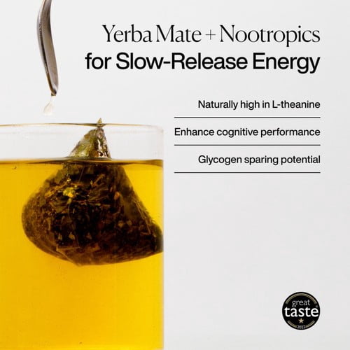 MISSION Perform Yerba Mate Tea Bags with Lemongrass + Mint 15's, British Import (Pack of 3)