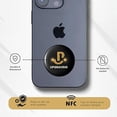 thumbnail image 4 of Black Smart Digital Business Card Tag – Nfc Tap-to-Share, No App Needed, Portable Adhesive, 4 of 7
