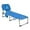 Blue, variant on Goplus Outdoor Beach Lounge Chair Folding Chaise Lounge with Pillow Blue