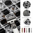 thumbnail image 5 of Area Rugs 5'x7', Grey Geometric Carpet Runner Indoor Outdoor Rugs Home Decor Aesthetic, Black White Boho Non Slip Mats Washable Accent Rug for Living Room Bedroom, 5 of 8