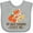 AC-Heather Grey, variant on Inktastic My Great Grandma Loves Me Fox Boys or Girls Baby Bib