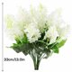 thumbnail image 2 of Ramo de flores artificiales Jumpingount decoración floral centro de mesa 5 cabezas 4 piezas blanco, 2 of 6