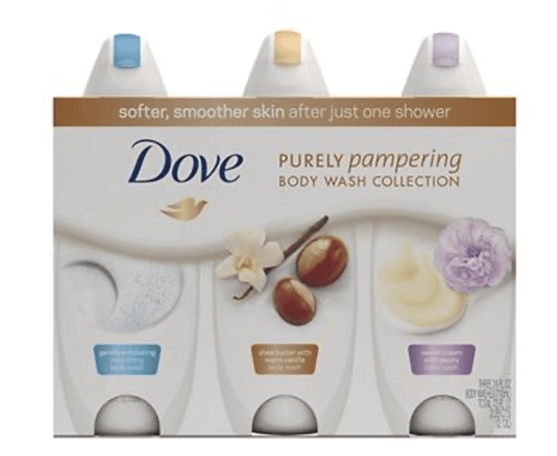 Dove Purely Pampering Body Wash Variety Pack, 3 Ct 24 oz.