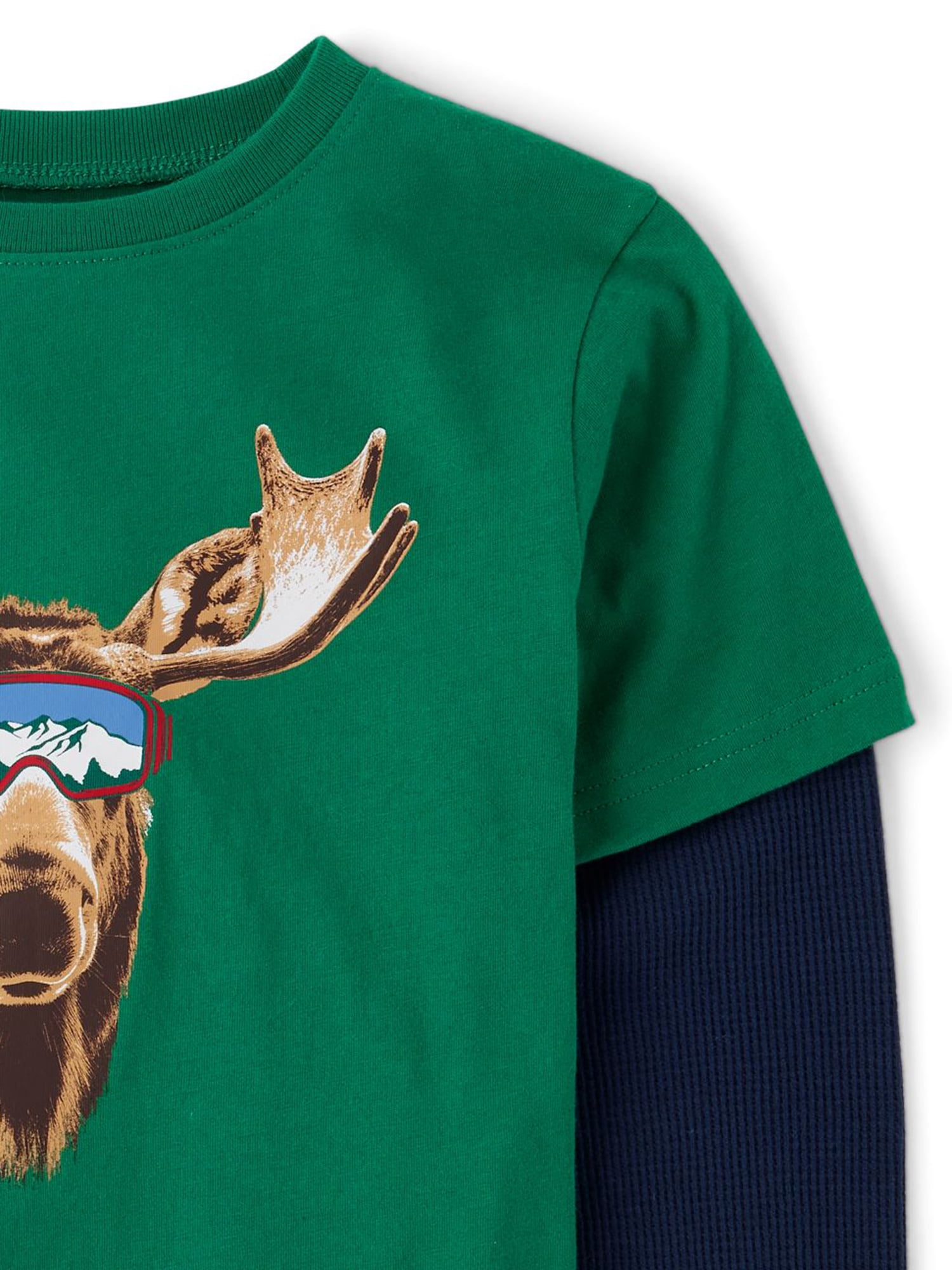 The Children's Place Boys Long Sleeve Graphic Layered Top, Sizes XS-XXL