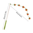 thumbnail image 3 of Real Wood Cat Teaser, Long Handle Feather Wand, Interactive Fishing Pole Toy, Bell Chase Exercise Stick, Scratch Resistant Cat Toy, Indoor Hunting Play Accessory, 3 of 6
