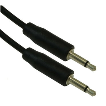6inch 3.5mm SLIM MONO TS (2 conductor) Male to Male Audio Cable