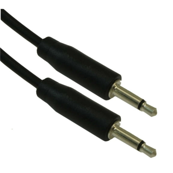 1.5ft 3.5mm SLIM MONO TS (2 conductor) Male to Male Audio Cable
