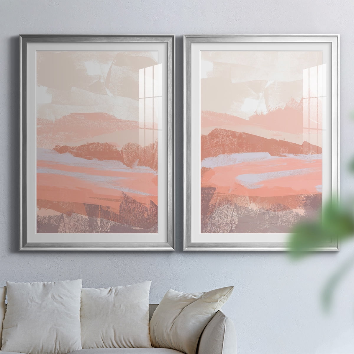 Wexford Home Dusty Desert I Premium Framed Print, 30.5" x 42.5" - Ready to Hang, Silver (Set of 2)