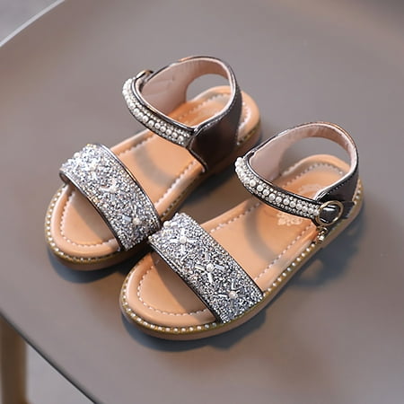 

Cathalem Jelly Shoes for Toddler Girls Toddler Girl Sandals Easter Flower Girl Dress Shoes Open Toe Little Kid Summer Simple Girl Sandal Bronze 18 Months