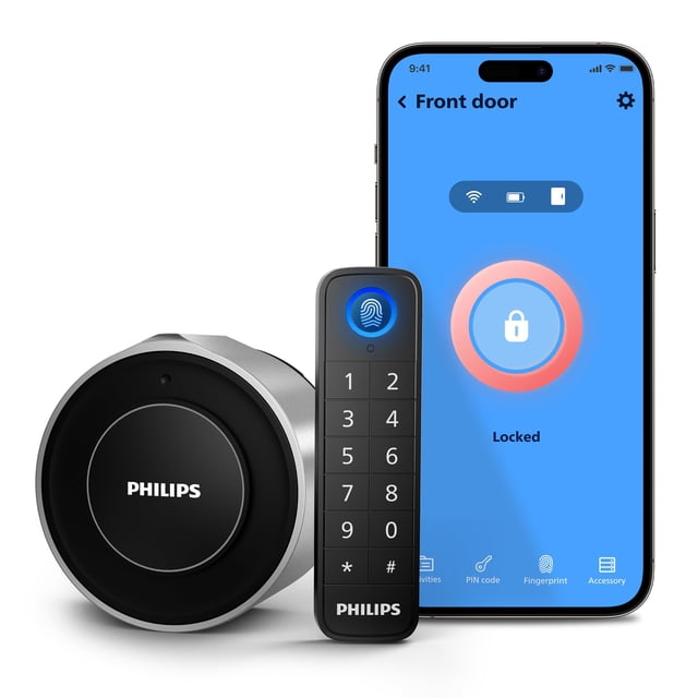 Smart Retrofit Lock PHILIPS Serie 3000 con huella digital WiFi