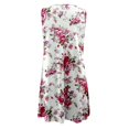 thumbnail image 6 of CAICJ98 Gauze Dresses Summer Dresses for Women Trendy Keyhole Sleeveless Tank Sundress Boho Floral Print Casual Dresses for Women Beach Mini Dress Hot Pink,L, 6 of 6
