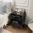 thumbnail image 2 of Boyel Living Nightstand with 2 Drawers, Modern Black End Table Nightstands Wood Bedside Table for Bedroom Living Room, 2 of 6