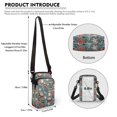 thumbnail image 6 of HELLHERO Astronaut Skateboard Pattern Shoulder Purse Lightweight Adults for Outdoor Travel Daily Use 4.33"x1.97"x7.09", 6 of 7