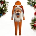 thumbnail image 2 of WAGUTH Family Matching Christmas Onesie Hooded Jumpsuits Cute Cartoon Print Zip Up Holiday Loungewear One Piece Pajamas for Xmas Party, 2 of 4