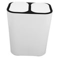 thumbnail image 5 of HOMEMAXS Double Compartment Rubbish Bin Kitchen Trash Can Garbage Bin Garbage Dry Wet Separation Can, 5 of 8