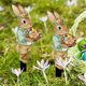 thumbnail image 4 of Easter Bunny Garden Stakes Outdoor Decorations, Easter Egg Yard Art Spring Lawn Ornaments, Dwarf Figurines Patio Decor, Holiday Party Supplies, Festive Ground Insertion Decor for Courtyard Festival, 4 of 7
