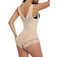 thumbnail image 2 of VASLANDA Womens Open Bust Shapewear Bodysuit Tummy Control Shaping Bodysuit Full Body Shaper Slimmer Briefer, 2 of 7