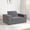 Dark Gray, variant on Ucloveria Black Sofa Bed for Adults & Pets, Modern Human Dog Floor Couch with Pillow, Corduroy Fabric, Folding Sleeper Lounge, No Assembly Required, Boneless Couch for Living Room Bedroom