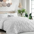 RUIKASI White Twin Comforter Set Soft and Fluffy Bedding 2 Pieces Set