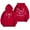 Red, variant on HCYSFG Women We Love Because He First Loved Us Hoodies Long Sleeve Sweatshirt Bible Verse Print Casual Fall Winter Pullover Top