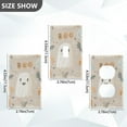 thumbnail image 7 of Yayeee Duplex Wall Plate 1-Gang 4.5"x2.7" Home Receptacle Light Switch Decorative Outlet Cover, Halloween Ghosts, 7 of 7
