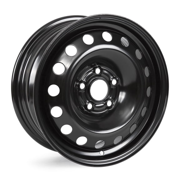 15" Rims for 2016-2019 Chevrolet Cruze 15x6 inch Black Steel Wheel Rim 5-lug