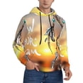 thumbnail image 2 of Honeii Follow Your Dream Dreamcatcher Pattern Mens Hoodies Men's Loose Sleeve Sweatshirt,Pullover Hooded Sweatshirt for Men,Essentials Hoodie-Large, 2 of 7