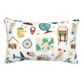 thumbnail image 1 of Balery Travel1 Funda de Cojín Estampada, Regalos para Mujeres, Regalos de Amor para Ella, Regalos para Novia o Esposa, Funda de Almohada-14"x20", 1 of 6