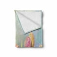 thumbnail image 2 of Pastel Soft Flannel Fleece Blanket, Tulips Flower Bed in Park Serene Landscape Happiness Fresh Spring Environment Image, Cozy Plush for Indoor and Outdoor Use, 50" x 60", Multicolor, by Ambesonne, 2 of 6