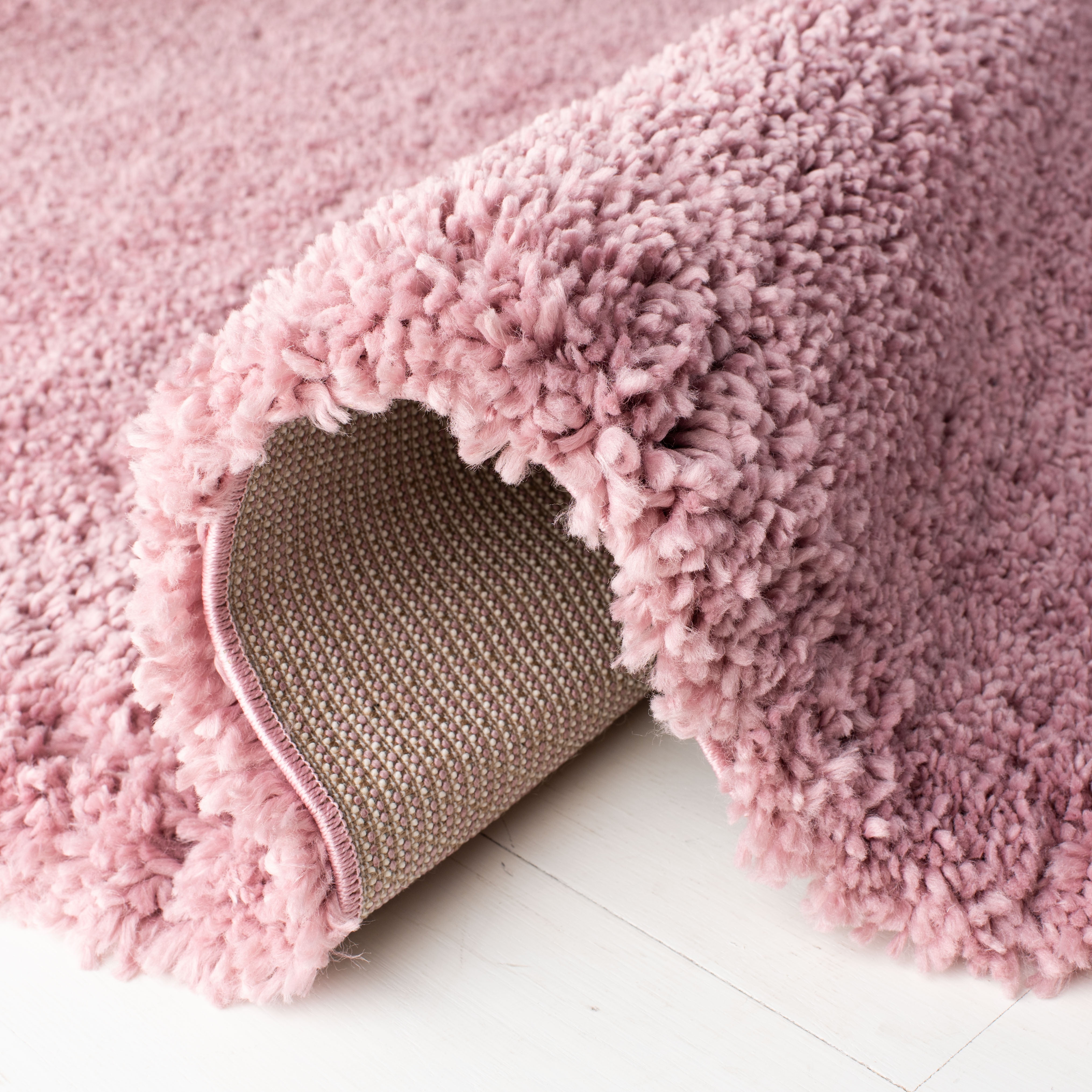 Safavieh Fontana Jamie Solid Shag Area Rug, Pink, 2'3" x 4'