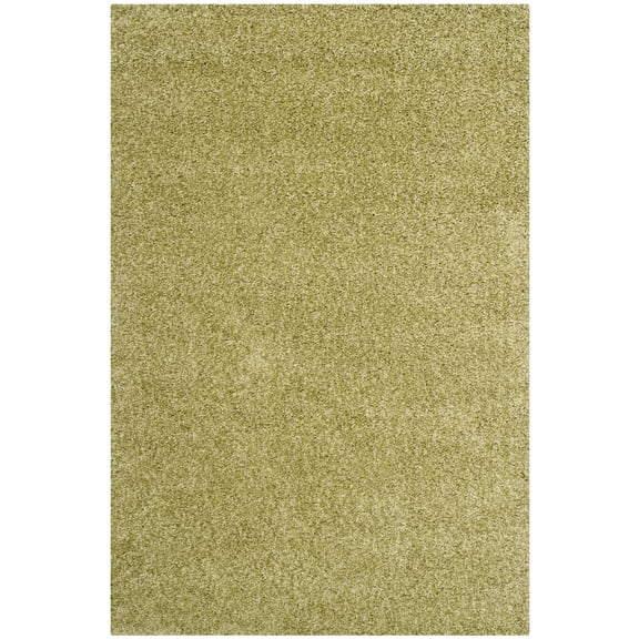 SAFAVIEH California Plush Solid Shag Area Rug, Green, 5'3" x 7'6"