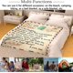 thumbnail image 2 of LHSHID Fleece Blanket to My Daughter Letter Printed Quilts Dad Mom for Daughter''s Air Mail Blanket Positive Encourage and Love Daughter''s Flannel Blanket Gifts 40x50in, 2 of 6