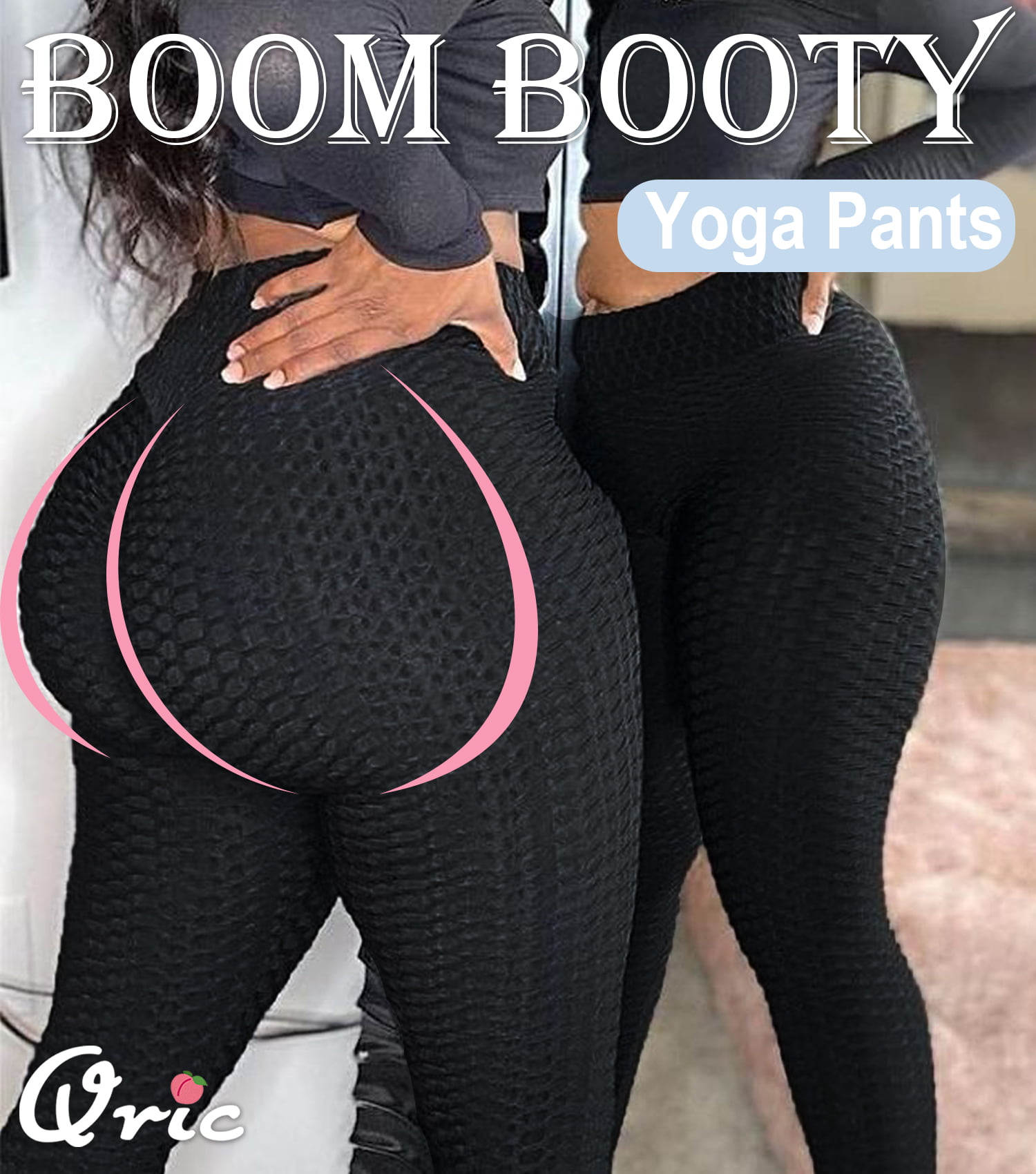 LALAMELON 2 Pack Booty Yoga Pants for Women High Waist Anit