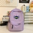 thumbnail image 3 of Spacious Nylon Backpack For Girls - Casual Style With Adjustable Straps, Zip Closure & Polyester Lining - Perfect For Travel And School, 3 of 5