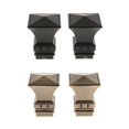thumbnail image 4 of Langgg 2Pcs Curtain Rod Ends Drapery Pole Head for Dia. 28mm Rod Square Tower#Black, 4 of 9