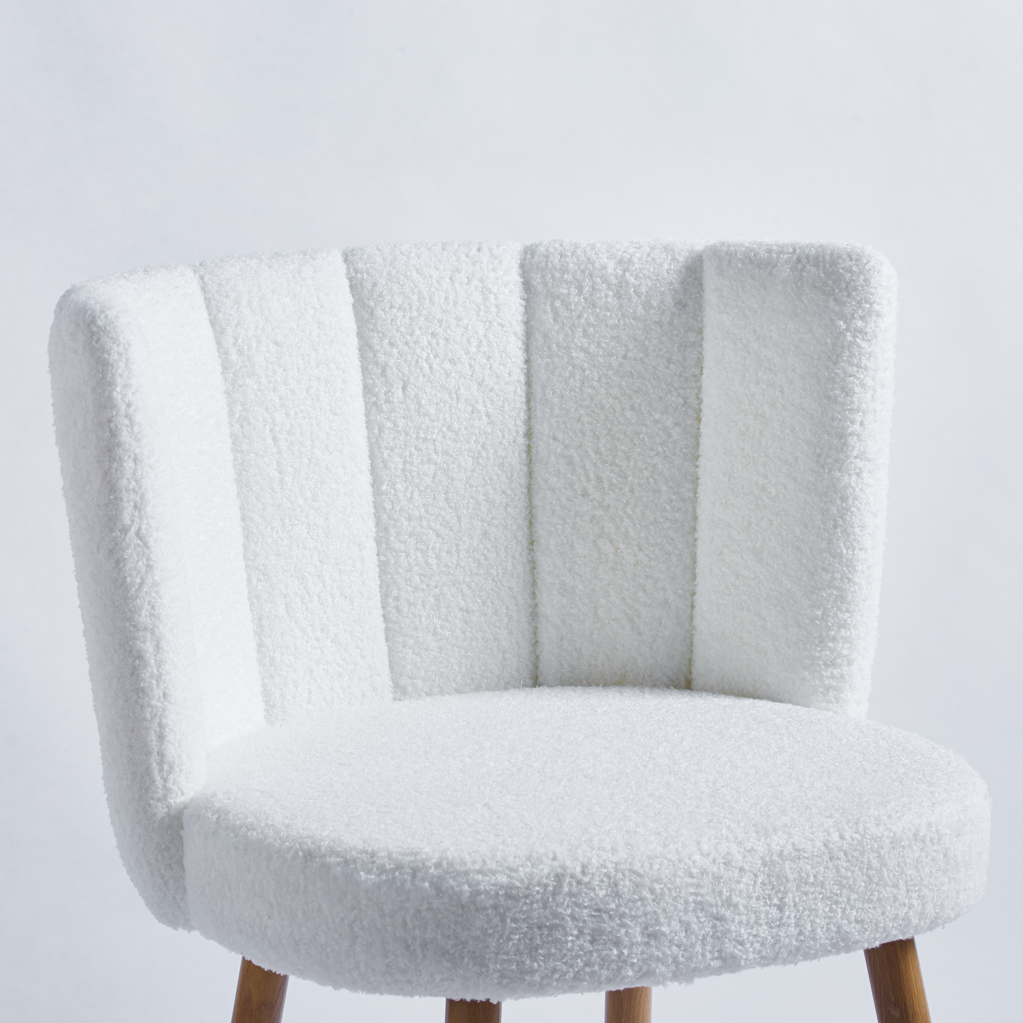MAYEERTY Modern White Dining Chair Dining Living Room Set of 2