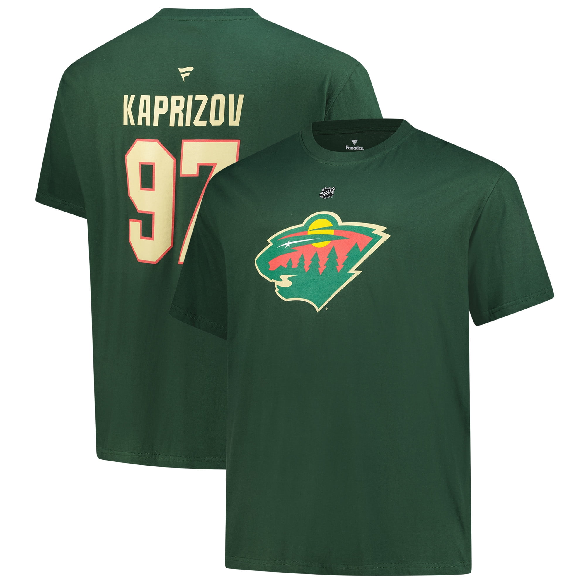 Men's Fanatics Kirill Kaprizov Green Minnesota Wild Authentic