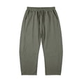 thumbnail image 4 of Women's Pants Elastic Waist Loose Banana Shaped Cropped Summer Pants for Women Green 2Xl, 4 of 6