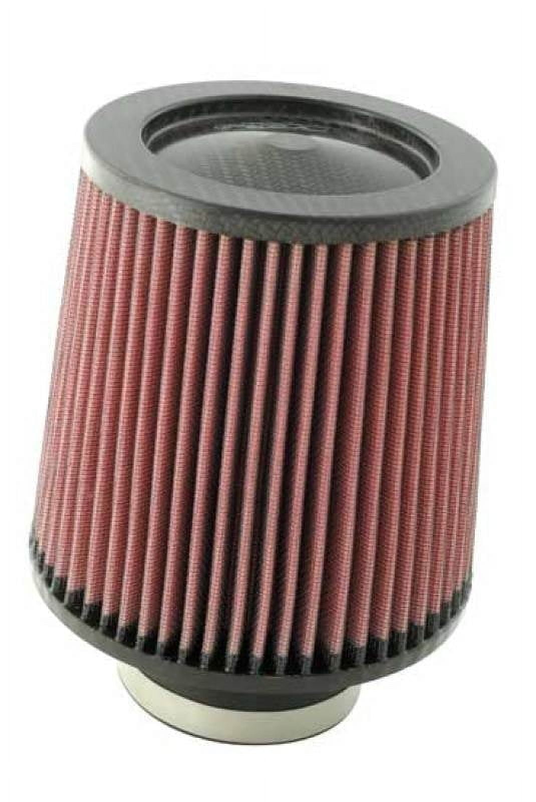 K&N High-Flow Original Lifetime Universal Clamp-On Air Filter: High Performance, Premium, Washable: Flange Diameter: 6 In, Filter Height: 8 In, Flange Length: 0.625 In, Shape - View #4
