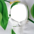 thumbnail image 2 of Contemporary Home Living Lemon Bliss Zippered Round Outdoor Tablecloth - 60" - White and Yellow, 2 of 6