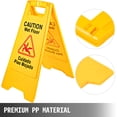 thumbnail image 3 of VEVOR 12-Pack Bilingual Caution Wet Floor Signs, 25-Inch Double-Sided Yellow Safety Cones, Foldable Plastic Boards for Indoor & Outdoor Use, 3 of 12