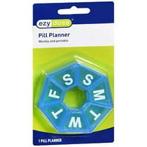 Ezy Dose Weekly 7-Sided Pill Planner Pill Organizer