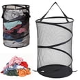 thumbnail image 2 of Collapsible Laundry Basket Cozival Foldable Laundry Basket, Breathable and Odorless Hamper Bucket for Bathroom, Bedroom, and Clothes Storage, Collapsible Design, Foldable Hamper Bucket, Black, 2 of 8
