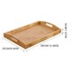 thumbnail image 2 of Bandeja de bambú con asas - Rectangular, tamaño pequeño, bandeja para comida, bandeja de bambú, bandeja para la cama, bandeja para el regazo, bandeja de madera, bandeja para el desayuno, bandeja para, 2 of 8